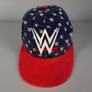 WWE 2014 Snapback Hat  All Over Logo Graphic Underbrim Mysterio, Cena, Bryan